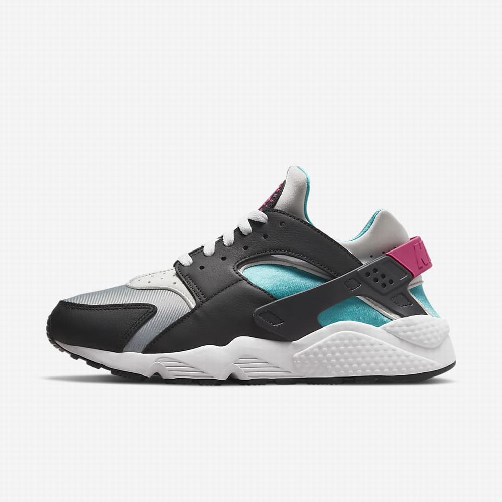 Tenisky Nike Air Huarache Panske Čierne Tyrkysové Platina Ruzove | SK146802