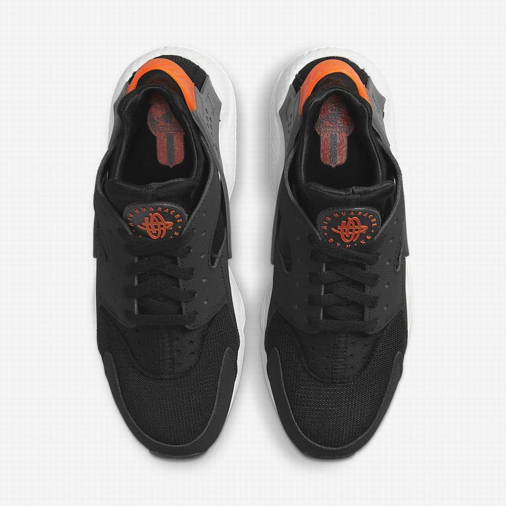 Tenisky Nike Air Huarache Panske Čierne Oranžové Biele Siva | SK374891