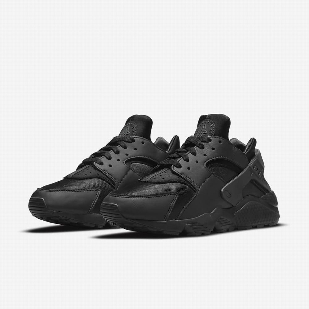 Tenisky Nike Air Huarache Panske Čierne Tmavo Siva Čierne | SK860314