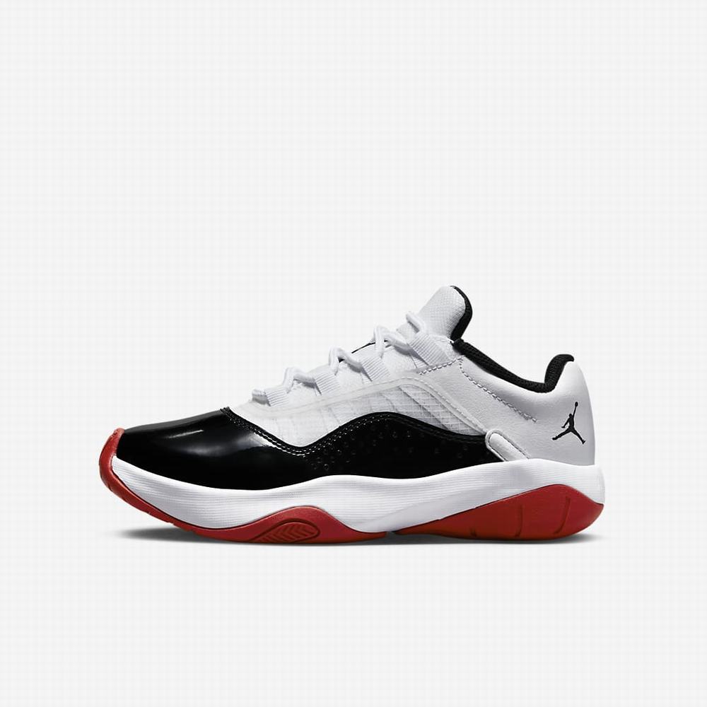 Tenisky Nike Air Jordan 11 CMFT Low Detske Biele Červené Čierne | SK758029