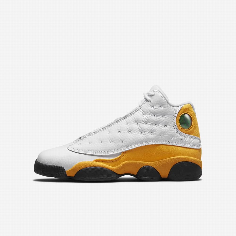 Tenisky Nike Air Jordan 13 Retro Detske Biele Čierne Červené | SK856910