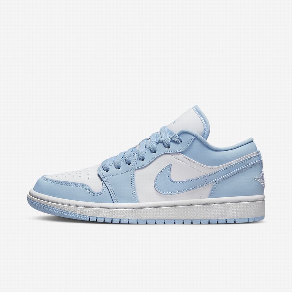 Tenisky Nike Air Jordan 1 Low Damske Biele Modre | SK736105