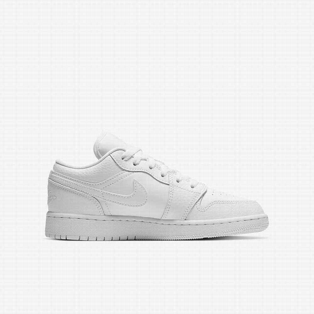 Tenisky Nike Air Jordan 1 Low Detske Biele | SK518329