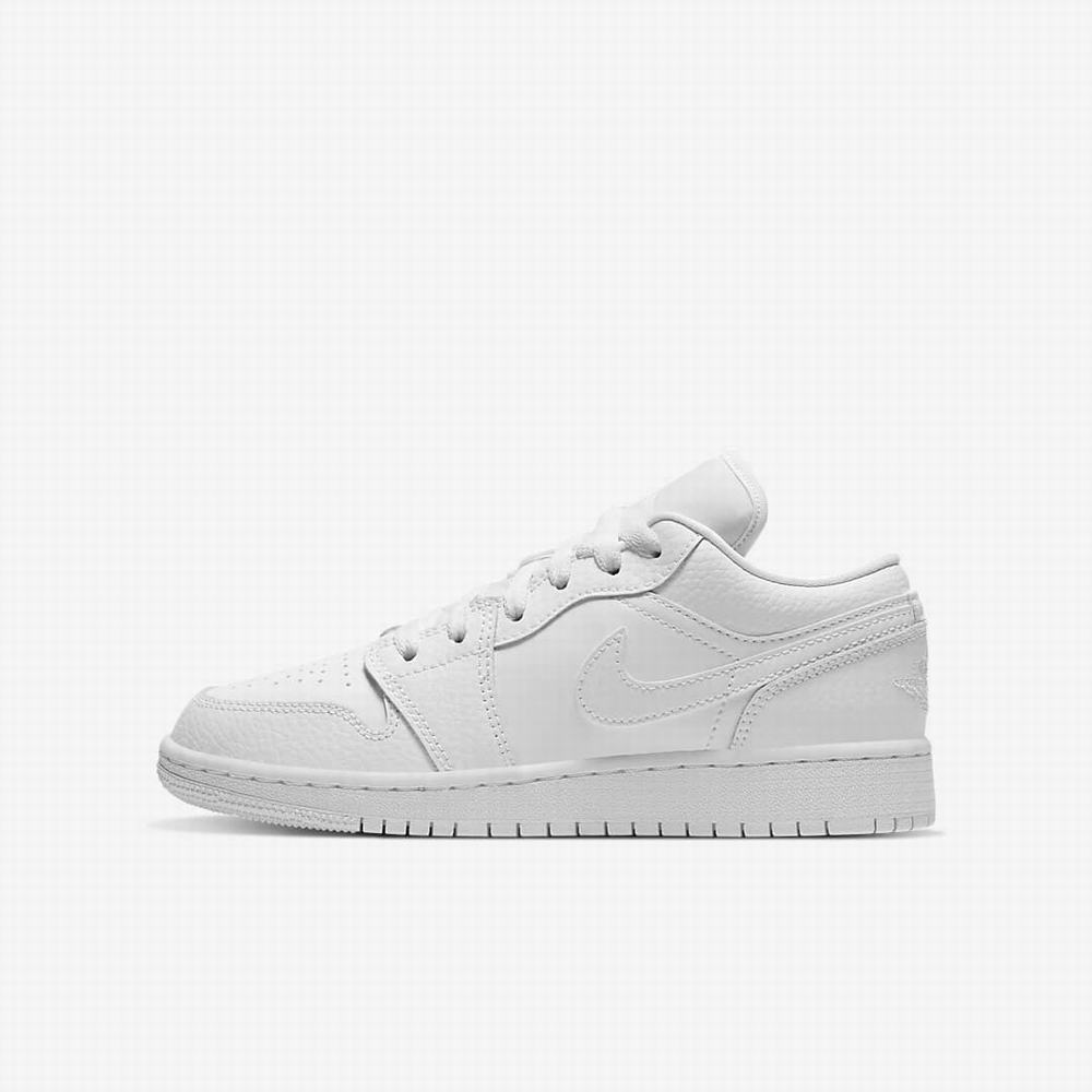 Tenisky Nike Air Jordan 1 Low Detske Biele | SK518329