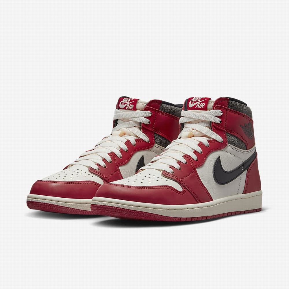 Tenisky Nike Air Jordan 1 Panske Červené Biele Čierne | SK231506