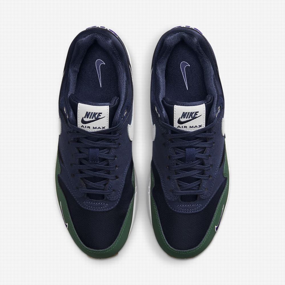 Tenisky Nike Air Max 1 '87 Damske Obsidian Námornícka Modrá Zelene Biele | SK897052