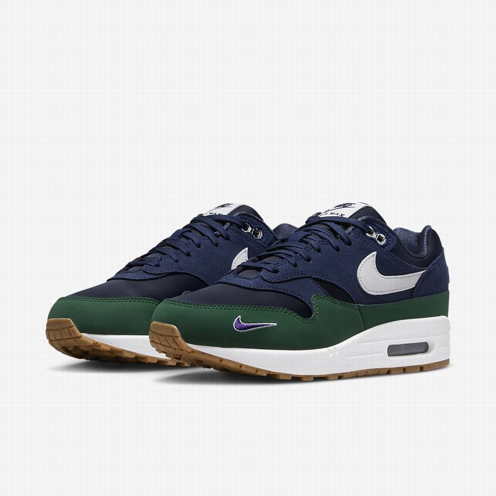 Tenisky Nike Air Max 1 '87 Damske Obsidian Námornícka Modrá Zelene Biele | SK897052