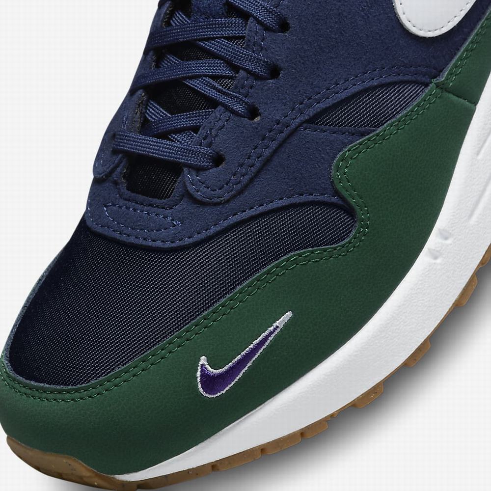 Tenisky Nike Air Max 1 '87 Damske Obsidian Námornícka Modrá Zelene Biele | SK897052