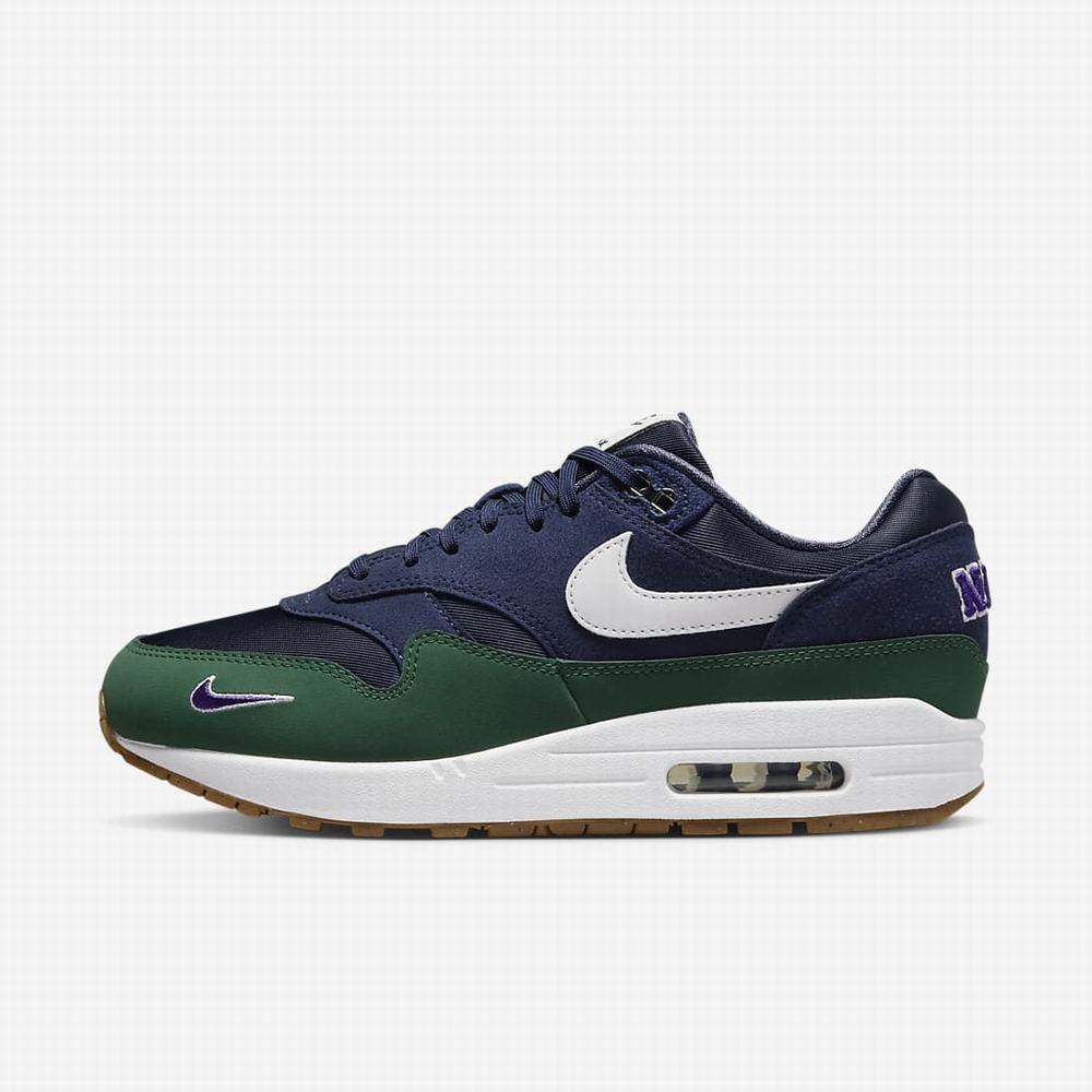 Tenisky Nike Air Max 1 \'87 Damske Obsidian Námornícka Modrá Zelene Biele | SK897052