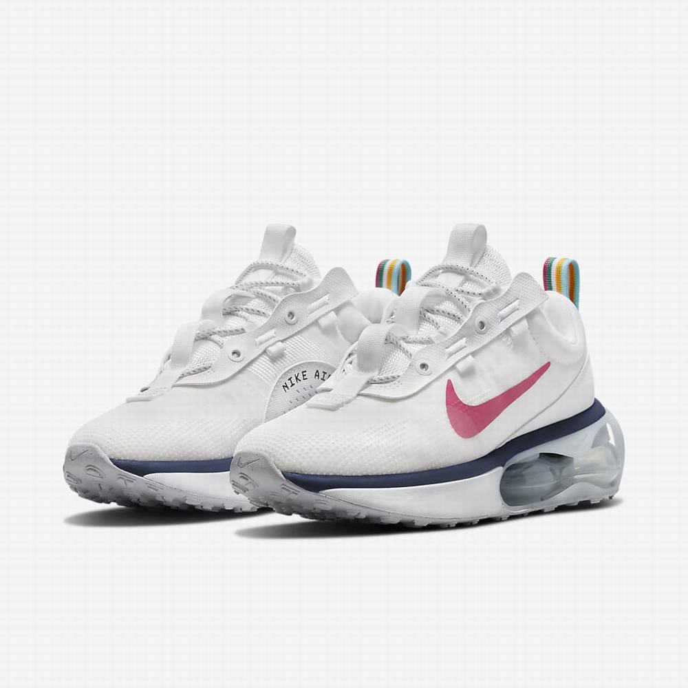 Tenisky Nike Air Max 2021 Damske Biele Modre Platina Ruzove | SK704839