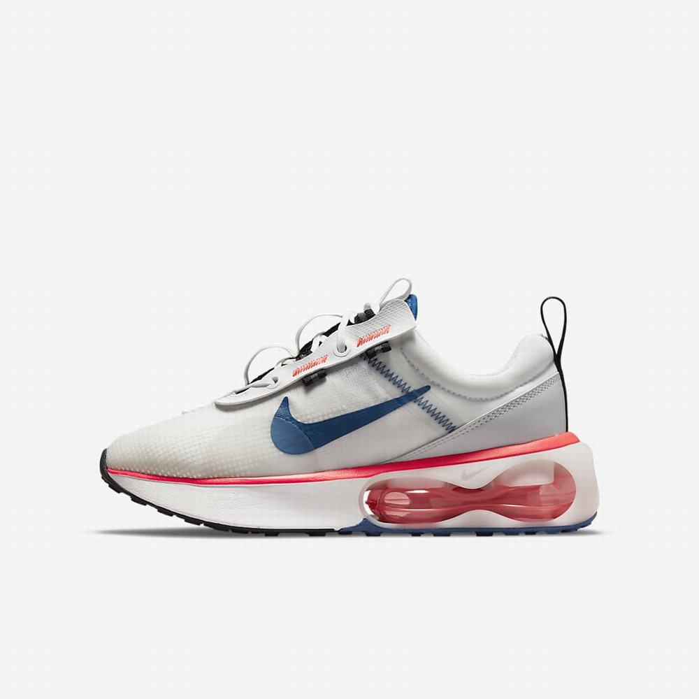 Tenisky Nike Air Max 2021 Detske Biele Červené Čierne Modre | SK194637