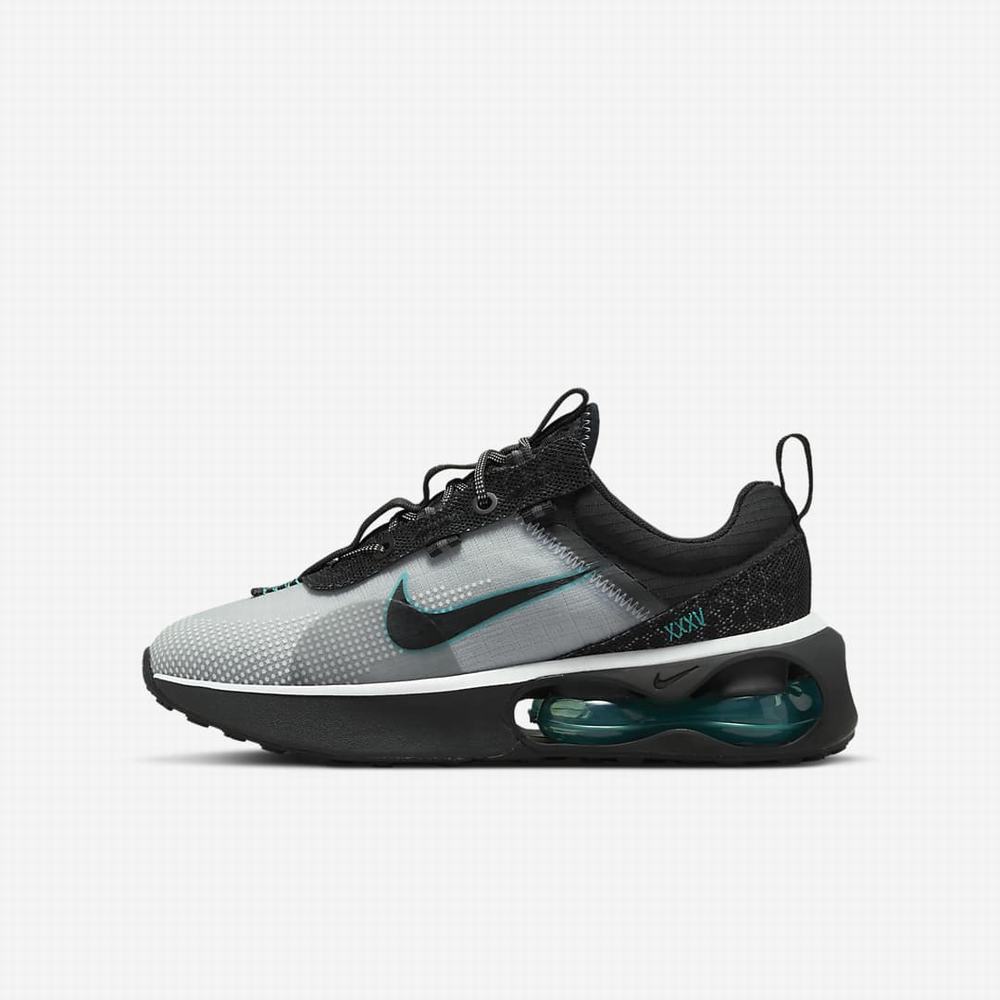 Tenisky Nike Air Max 2021 SE Detske Siva Čierne Biele | SK701894