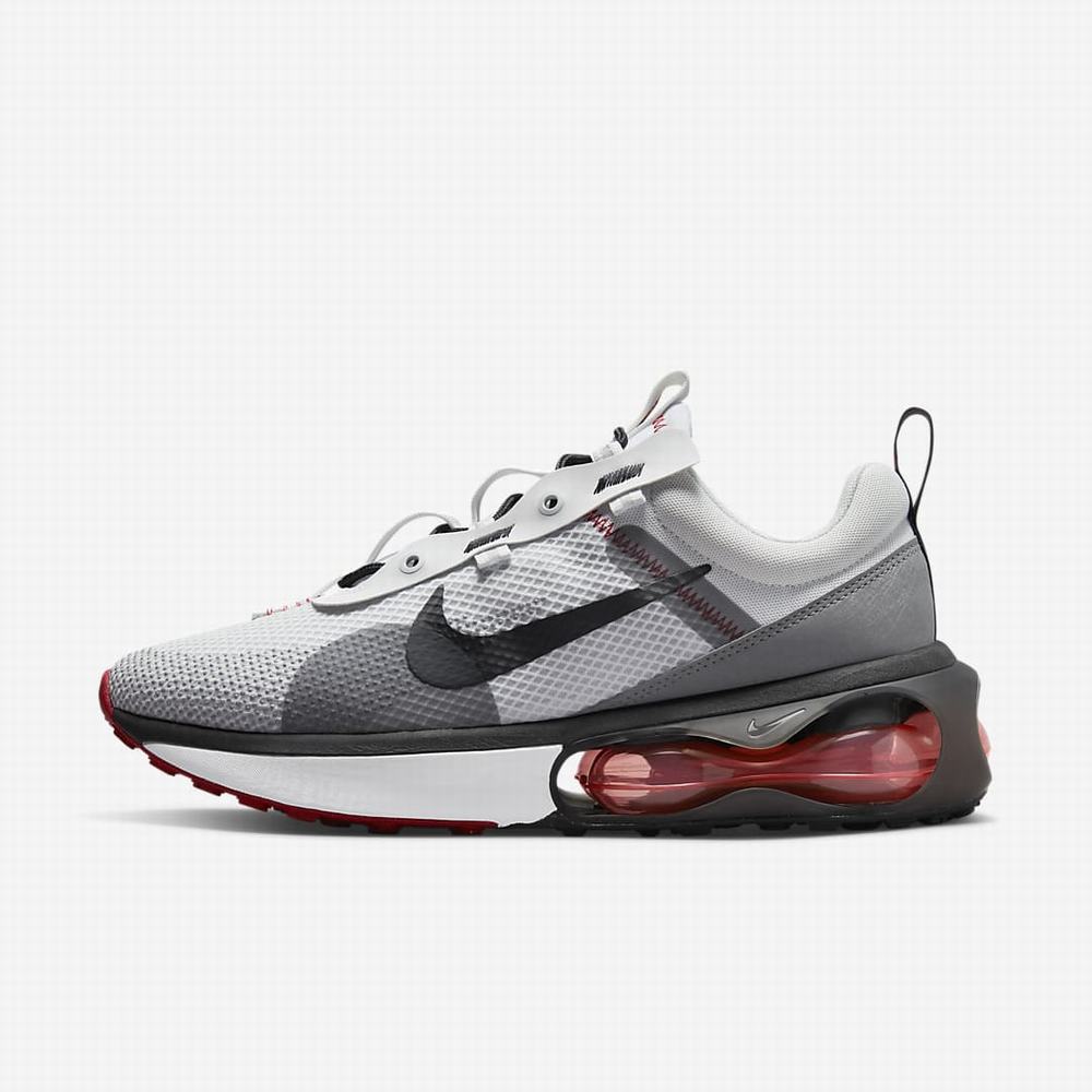 Tenisky Nike Air Max 2021 SE Panske Siva Červené Biele Čierne | SK890632