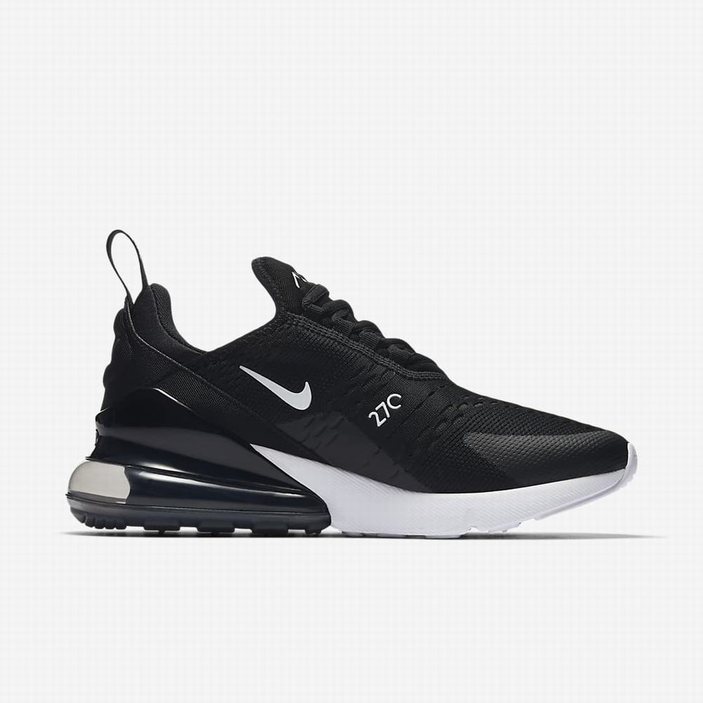 Tenisky Nike Air Max 270 Damske Čierne Biele Tmavo Siva | SK985736