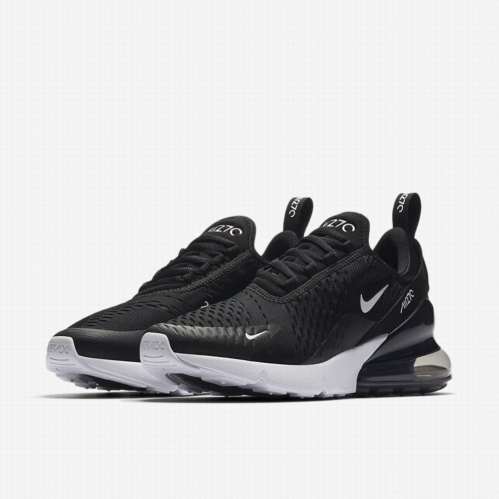 Tenisky Nike Air Max 270 Damske Čierne Biele Tmavo Siva | SK985736