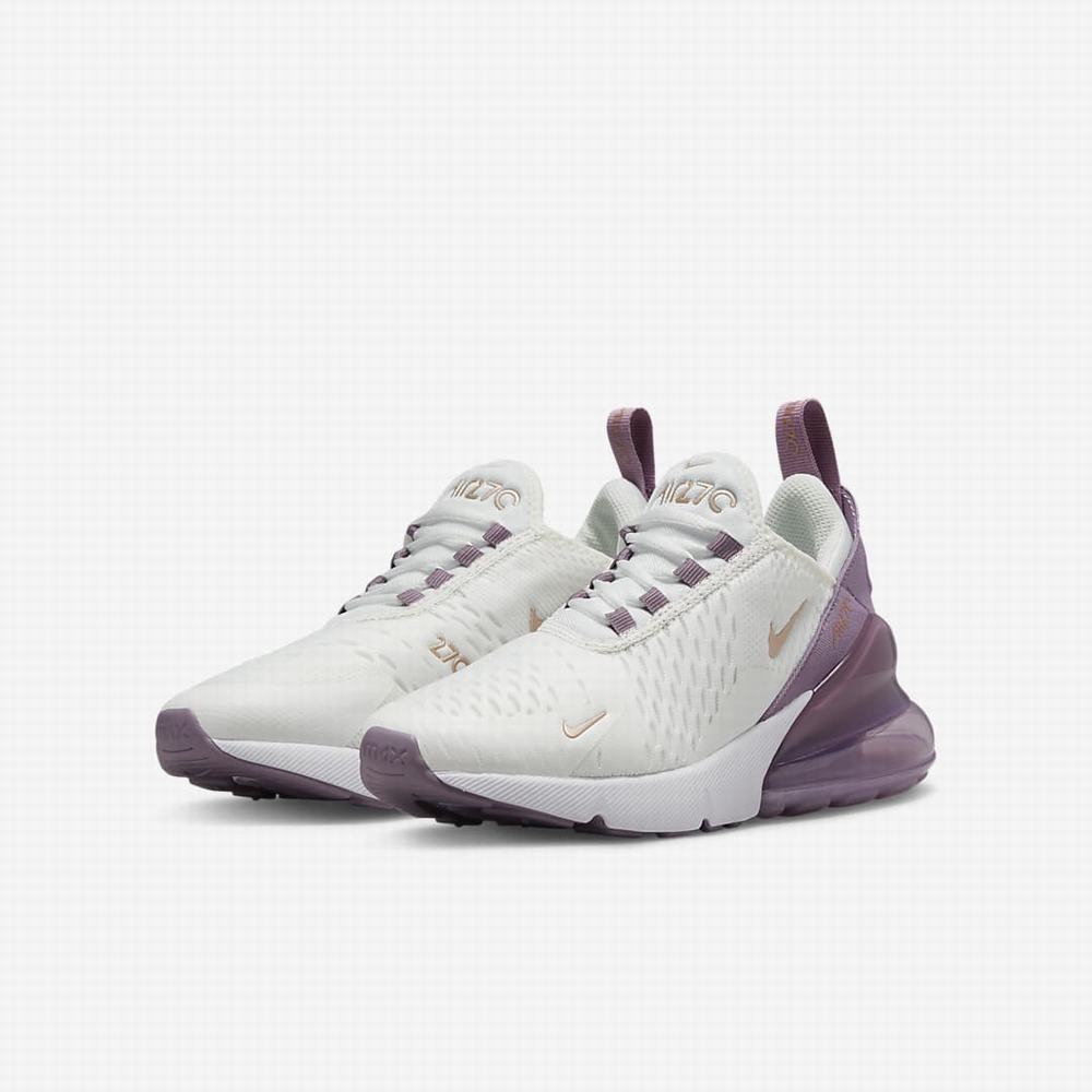 Tenisky Nike Air Max 270 Detske Biele Metal Červené | SK895046