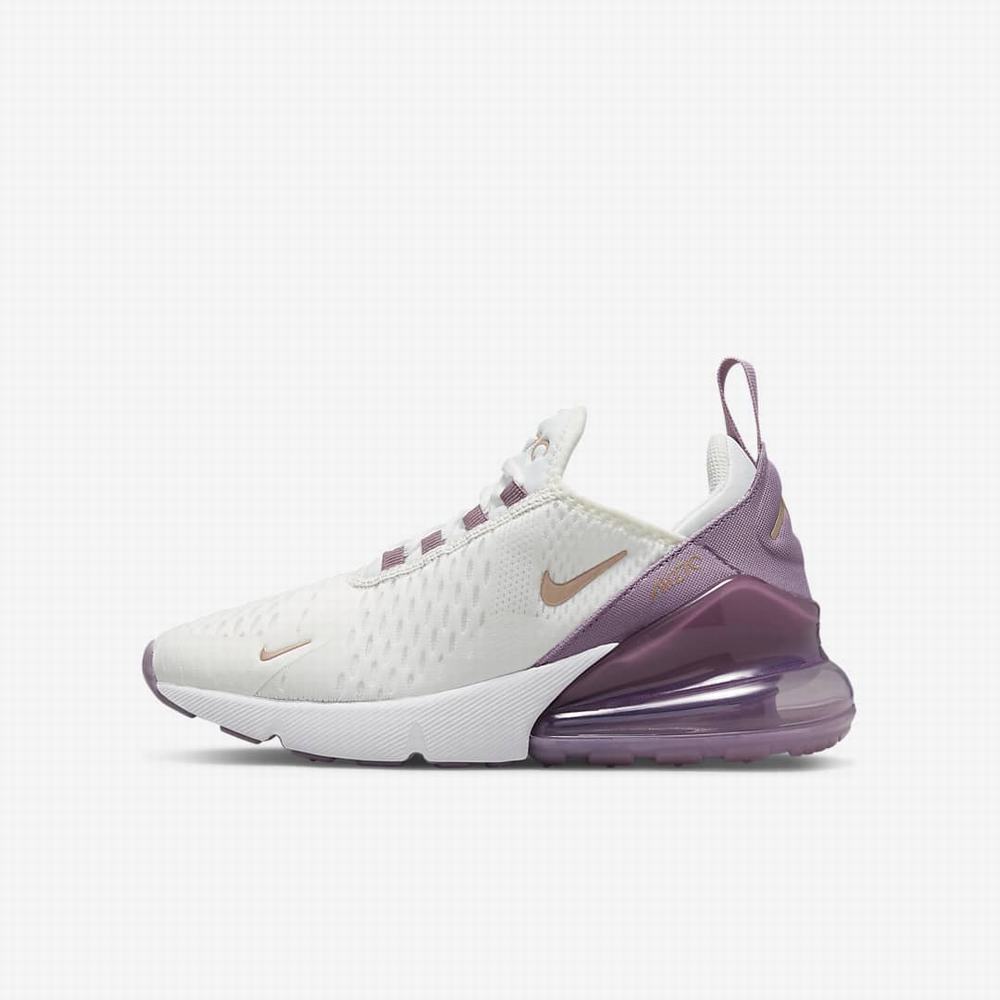 Tenisky Nike Air Max 270 Detske Biele Metal Červené | SK895046