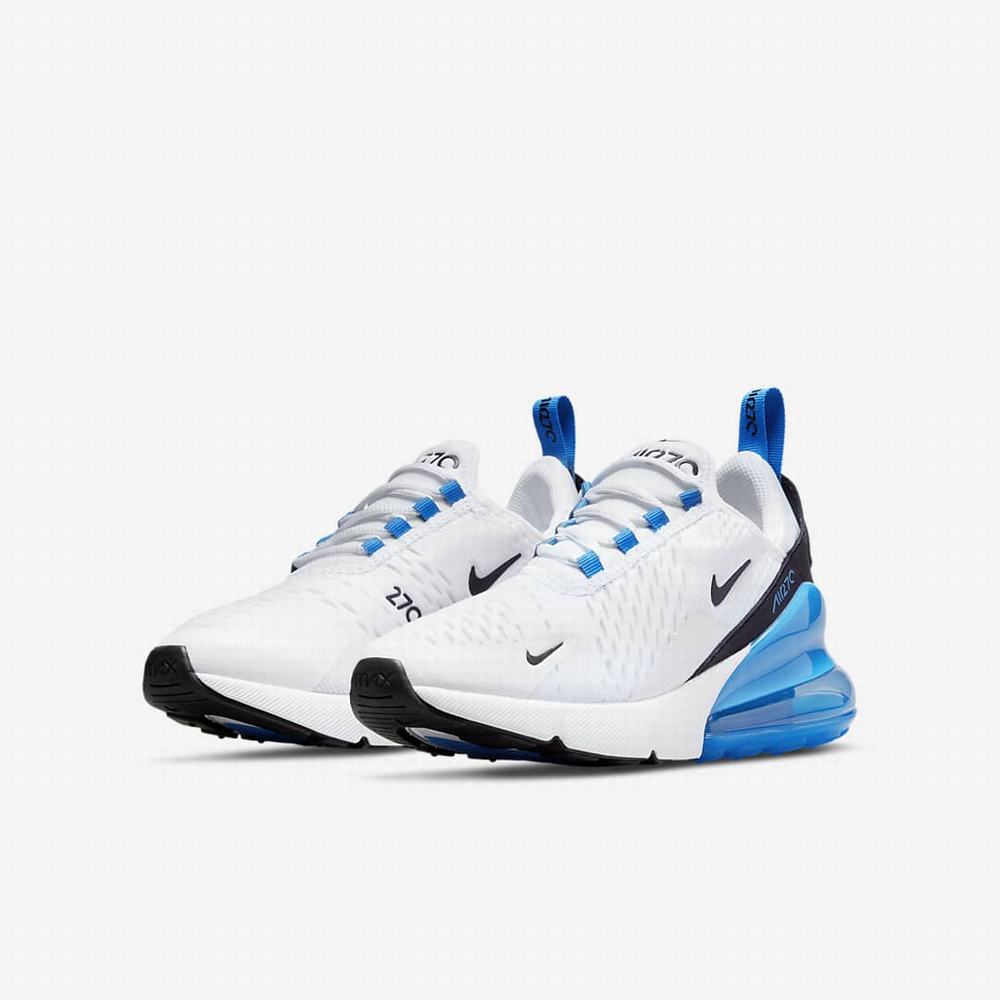 Tenisky Nike Air Max 270 Detske Biele Modre Čierne | SK861590