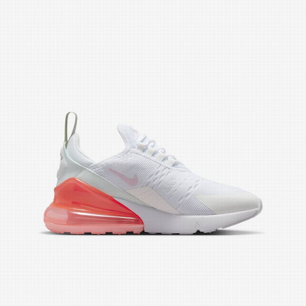 Tenisky Nike Air Max 270 Detske Biele Oranžové Ruzove | SK264301