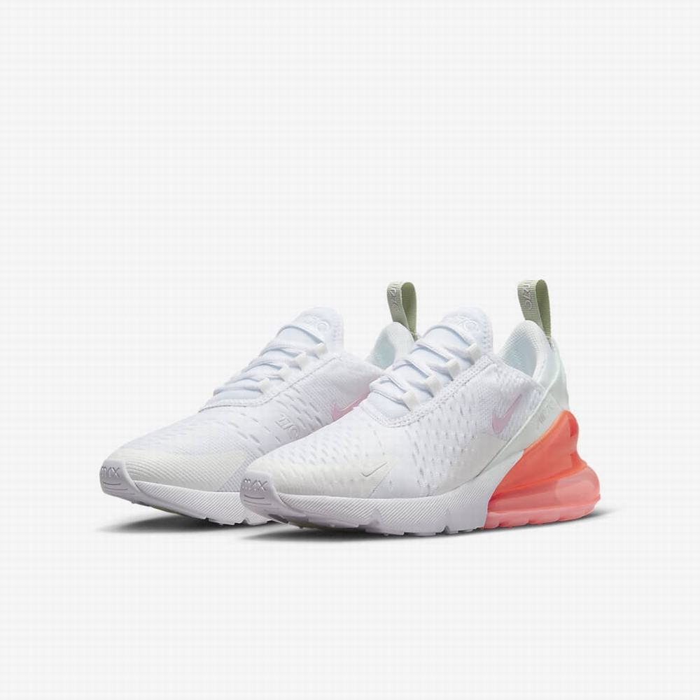 Tenisky Nike Air Max 270 Detske Biele Oranžové Ruzove | SK264301