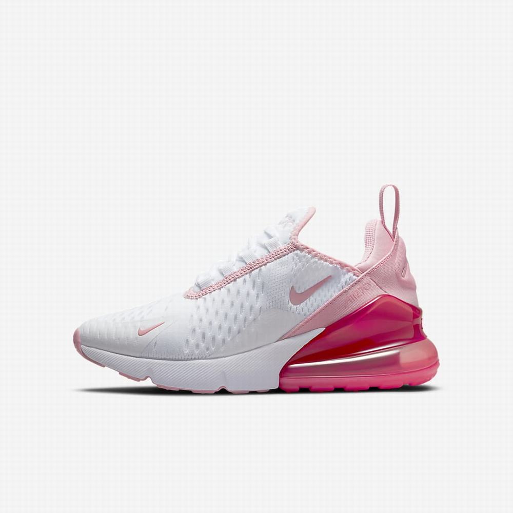 Tenisky Nike Air Max 270 Detske Biele Ruzove | SK512396