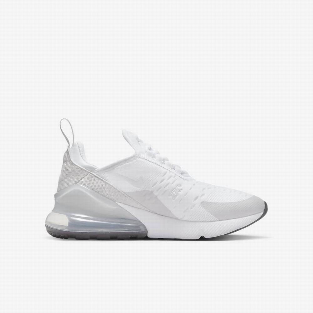 Tenisky Nike Air Max 270 Detske Biele Siva Čierne | SK693075