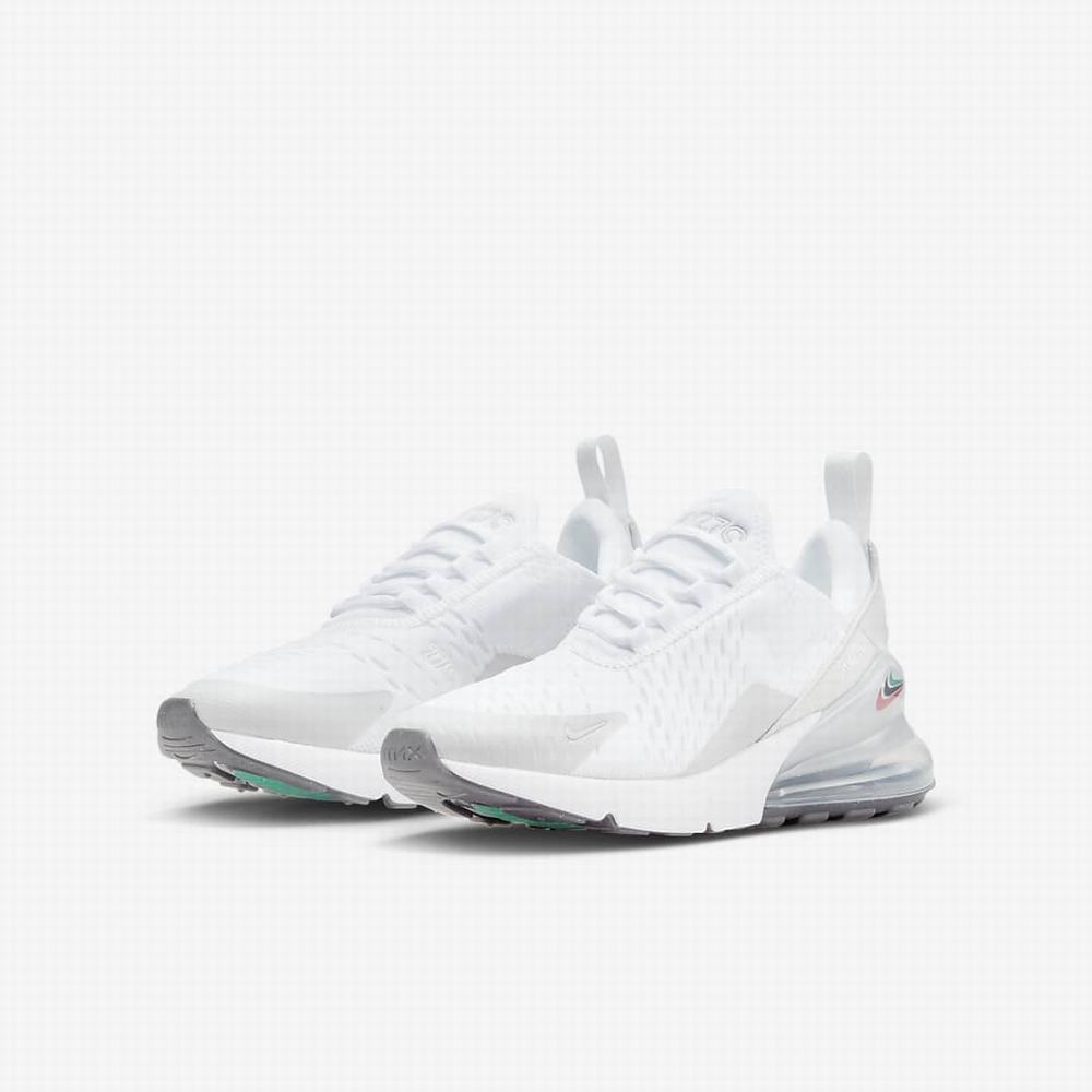 Tenisky Nike Air Max 270 Detske Biele Siva Čierne | SK693075