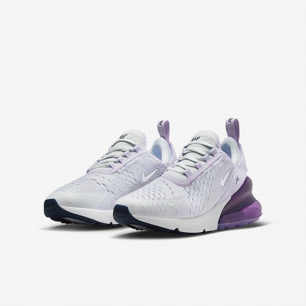 Tenisky Nike Air Max 270 Detske Platina Nachový Námornícka Modrá Metal Strieborne | SK392604