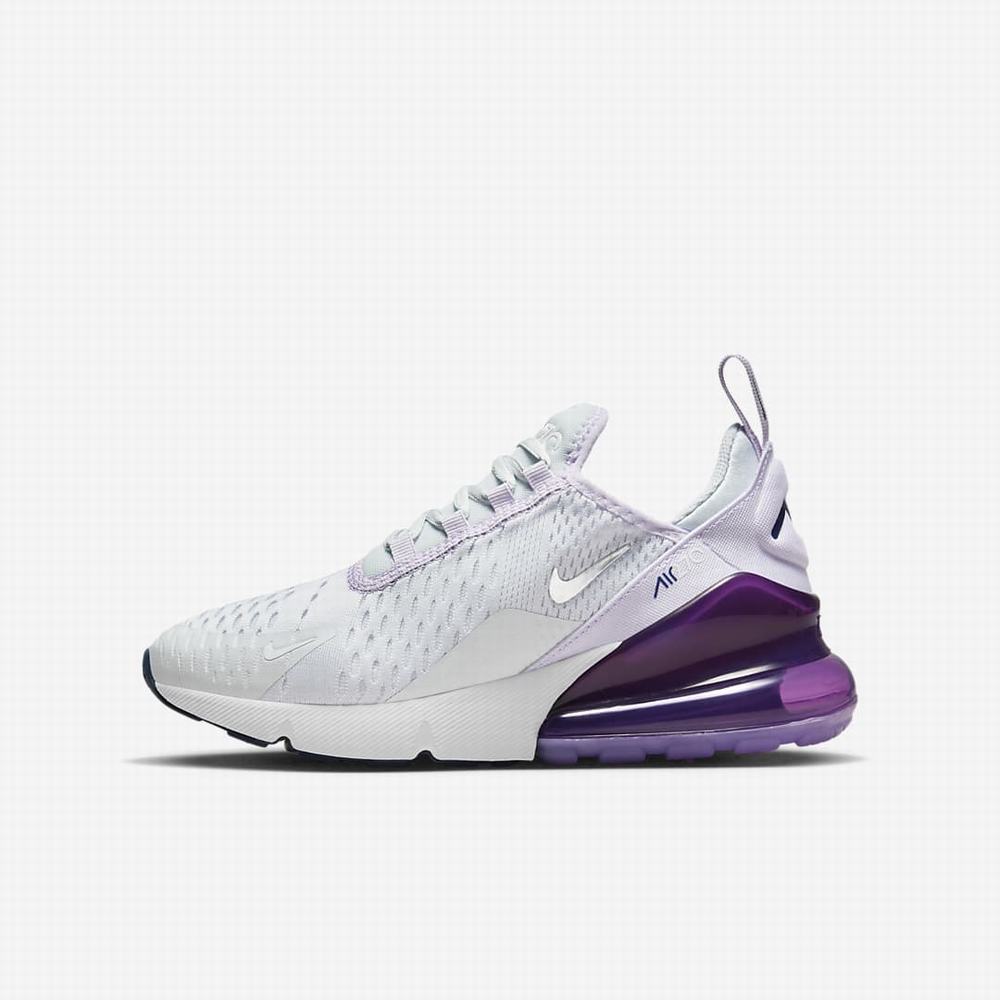 Tenisky Nike Air Max 270 Detske Platina Nachový Námornícka Modrá Metal Strieborne | SK392604