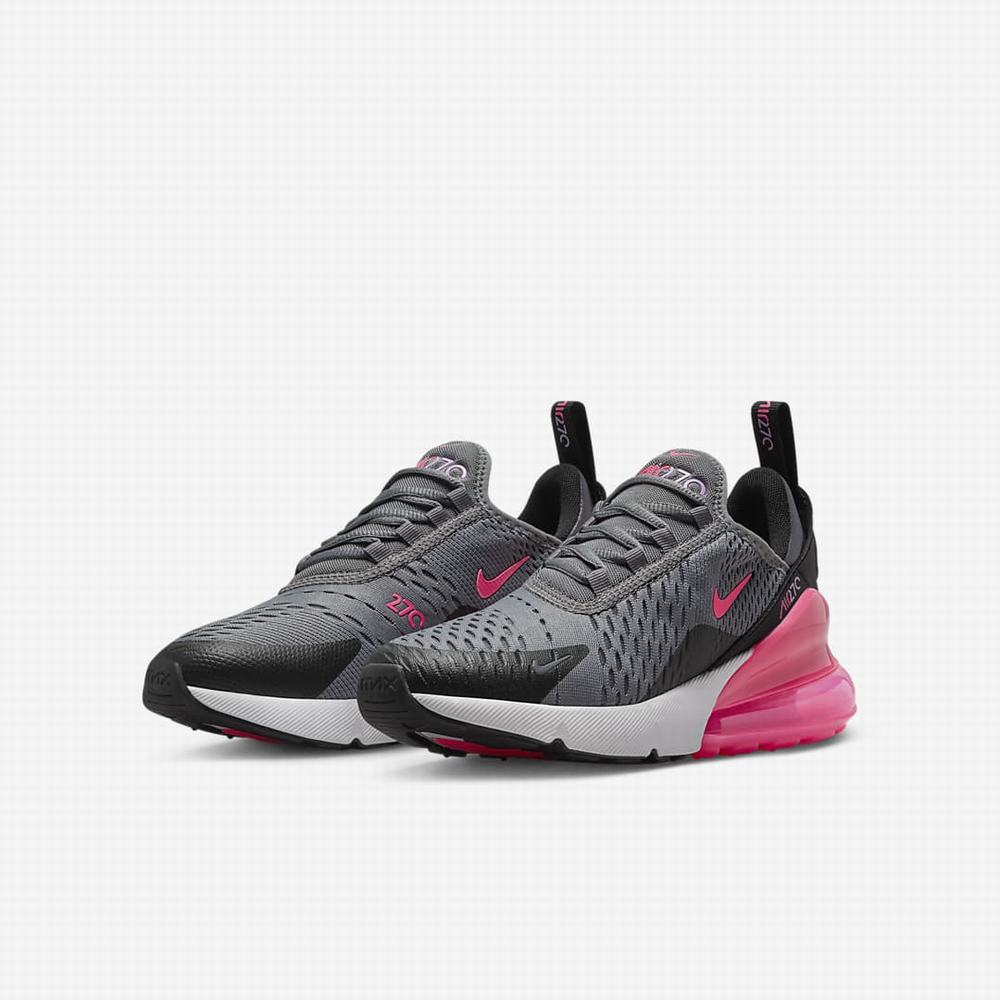 Tenisky Nike Air Max 270 Detske Siva Čierne Biele Ruzove | SK509421