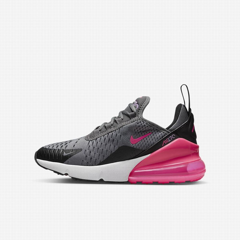 Tenisky Nike Air Max 270 Detske Siva Čierne Biele Ruzove | SK509421