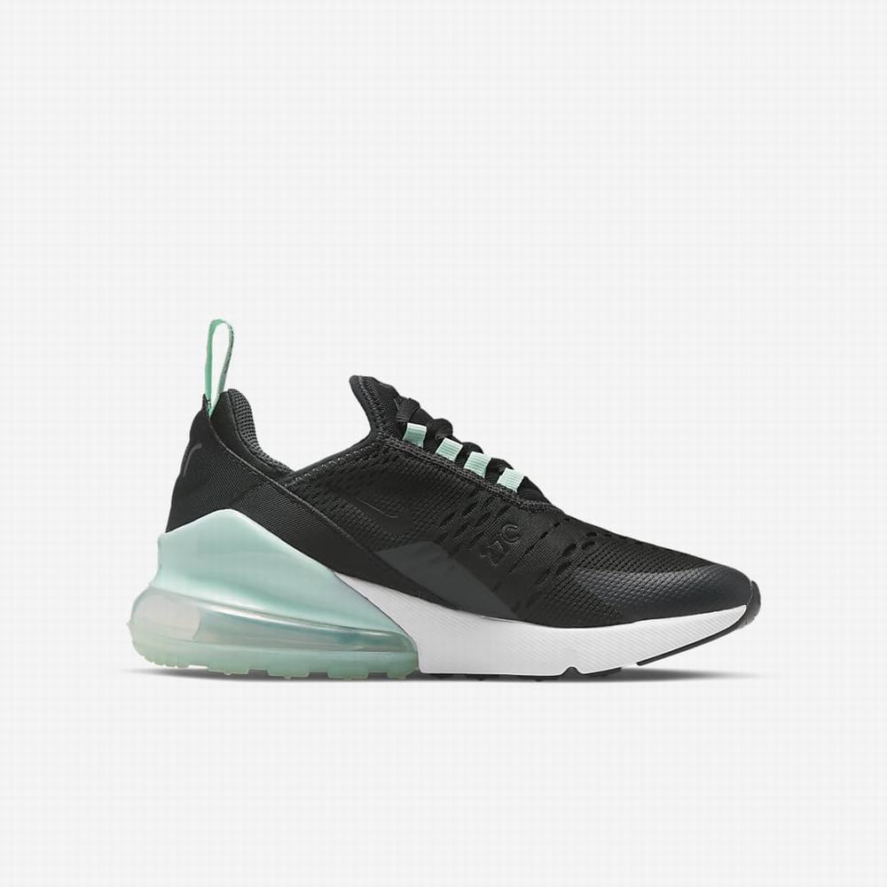 Tenisky Nike Air Max 270 Detske Čierne Biele Mätové | SK056829