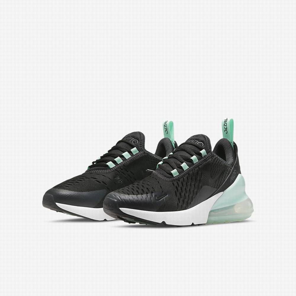 Tenisky Nike Air Max 270 Detske Čierne Biele Mätové | SK056829