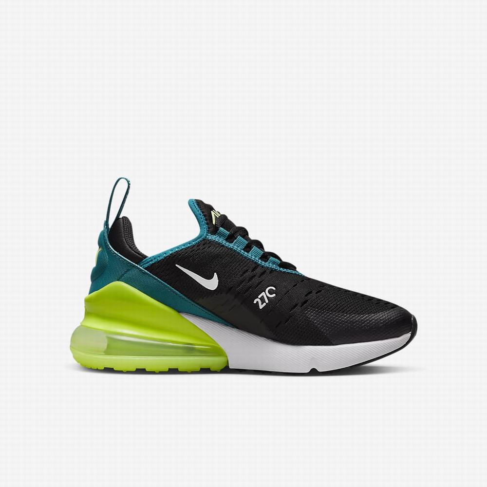 Tenisky Nike Air Max 270 Detske Čierne Biele | SK371485