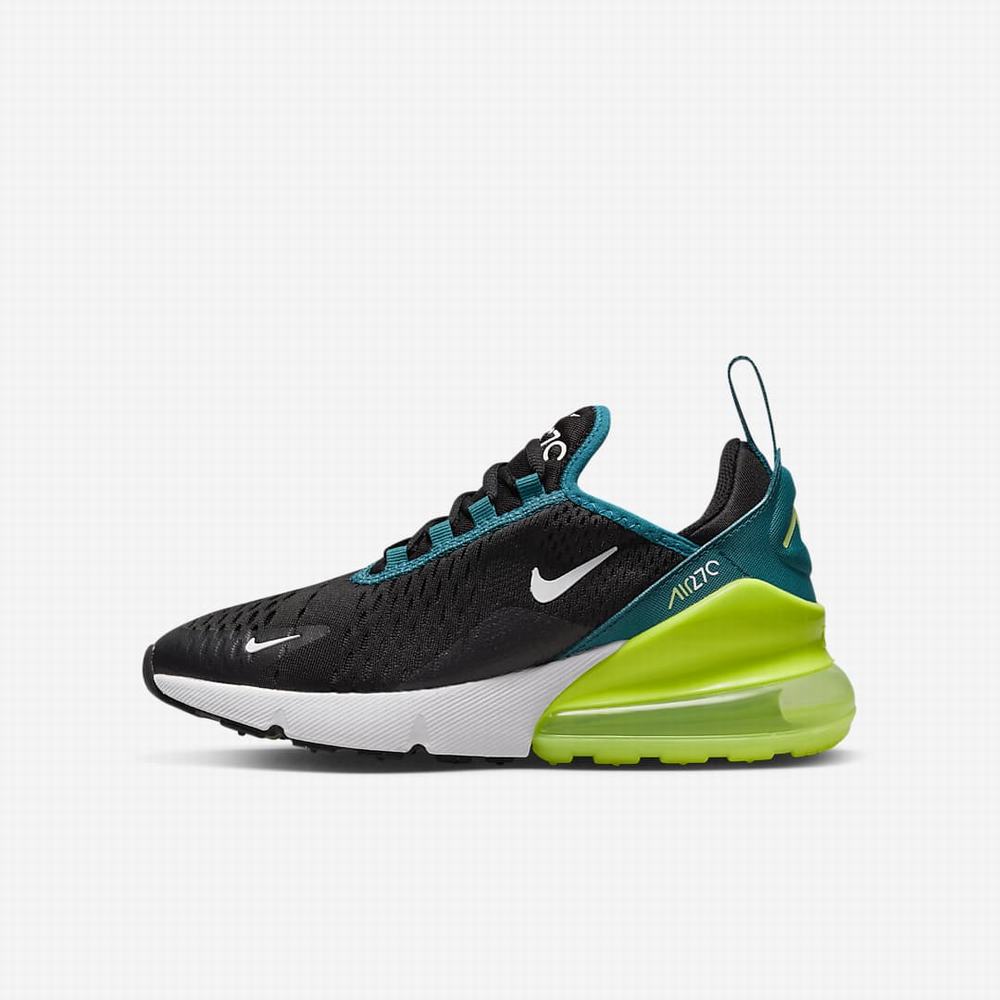 Tenisky Nike Air Max 270 Detske Čierne Biele | SK371485