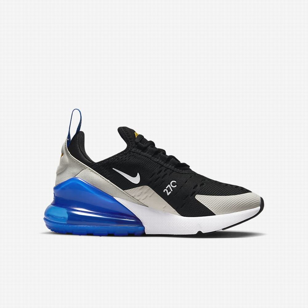 Tenisky Nike Air Max 270 Detske Čierne Kráľovská Modrá Biele | SK107345