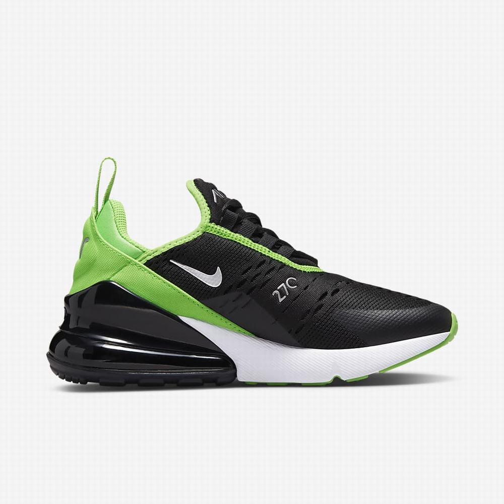 Tenisky Nike Air Max 270 Detske Čierne Zelene Biele | SK739812