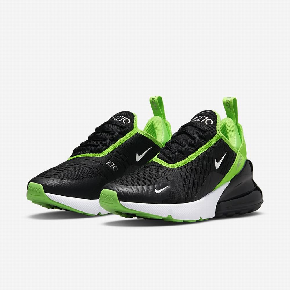 Tenisky Nike Air Max 270 Detske Čierne Zelene Biele | SK739812