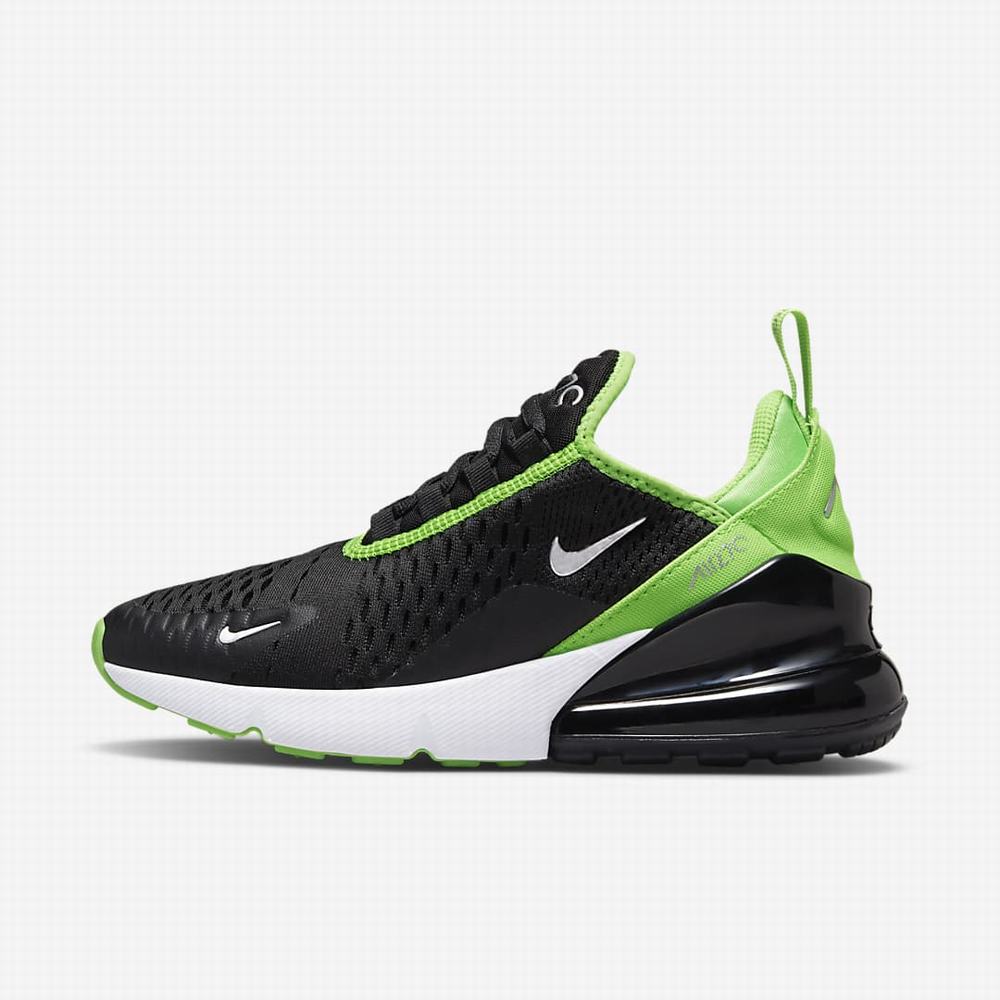 Tenisky Nike Air Max 270 Detske Čierne Zelene Biele | SK739812