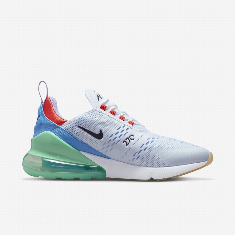 Tenisky Nike Air Max 270 Panske Biele Oranžové Zelene Čierne | SK463750