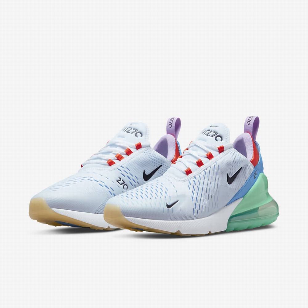 Tenisky Nike Air Max 270 Panske Biele Oranžové Zelene Čierne | SK463750