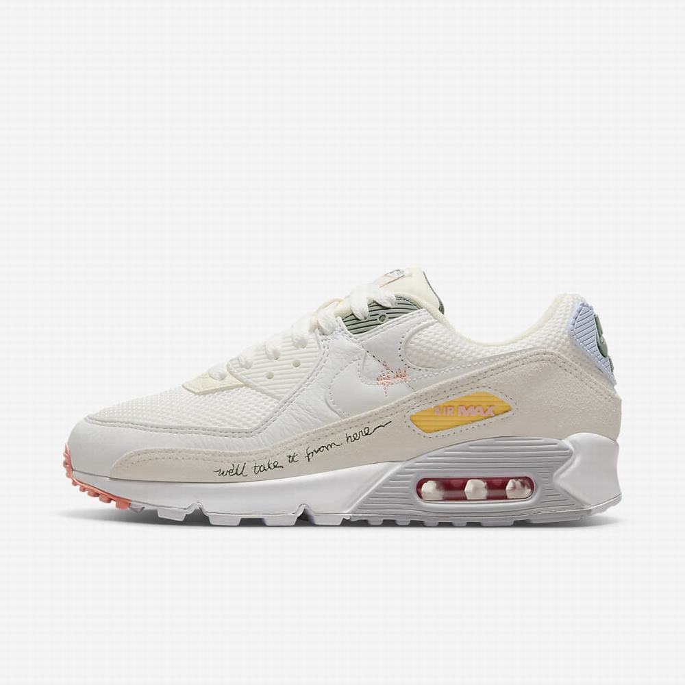 Tenisky Nike Air Max 90 Damske Biele Zelene Červené Biele | SK081927