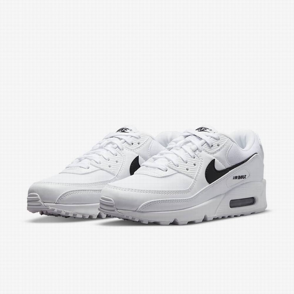 Tenisky Nike Air Max 90 Damske Biele Čierne | SK812750