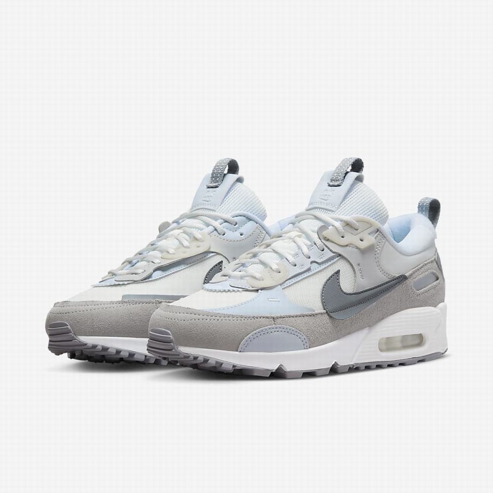 Tenisky Nike Air Max 90 Futura Damske Biele Platina Siva Siva | SK203514