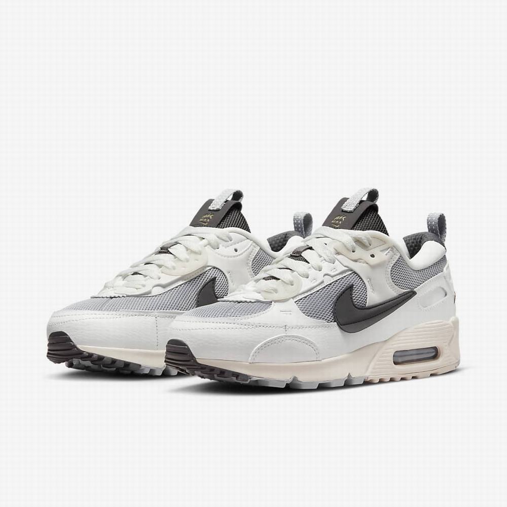 Tenisky Nike Air Max 90 Futura Damske Siva Biele Svetlo Hnede Siva | SK054386