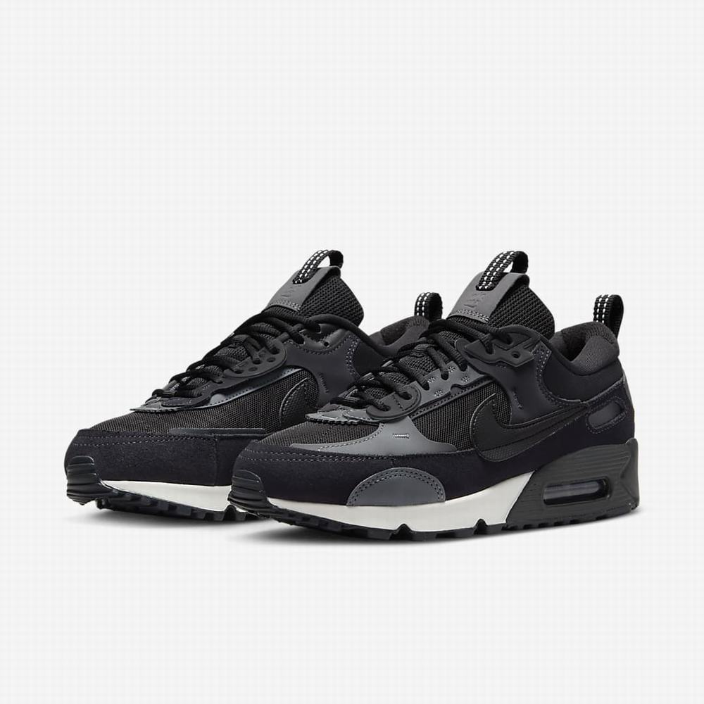 Tenisky Nike Air Max 90 Futura Damske Čierne Siva Siva Čierne | SK894250