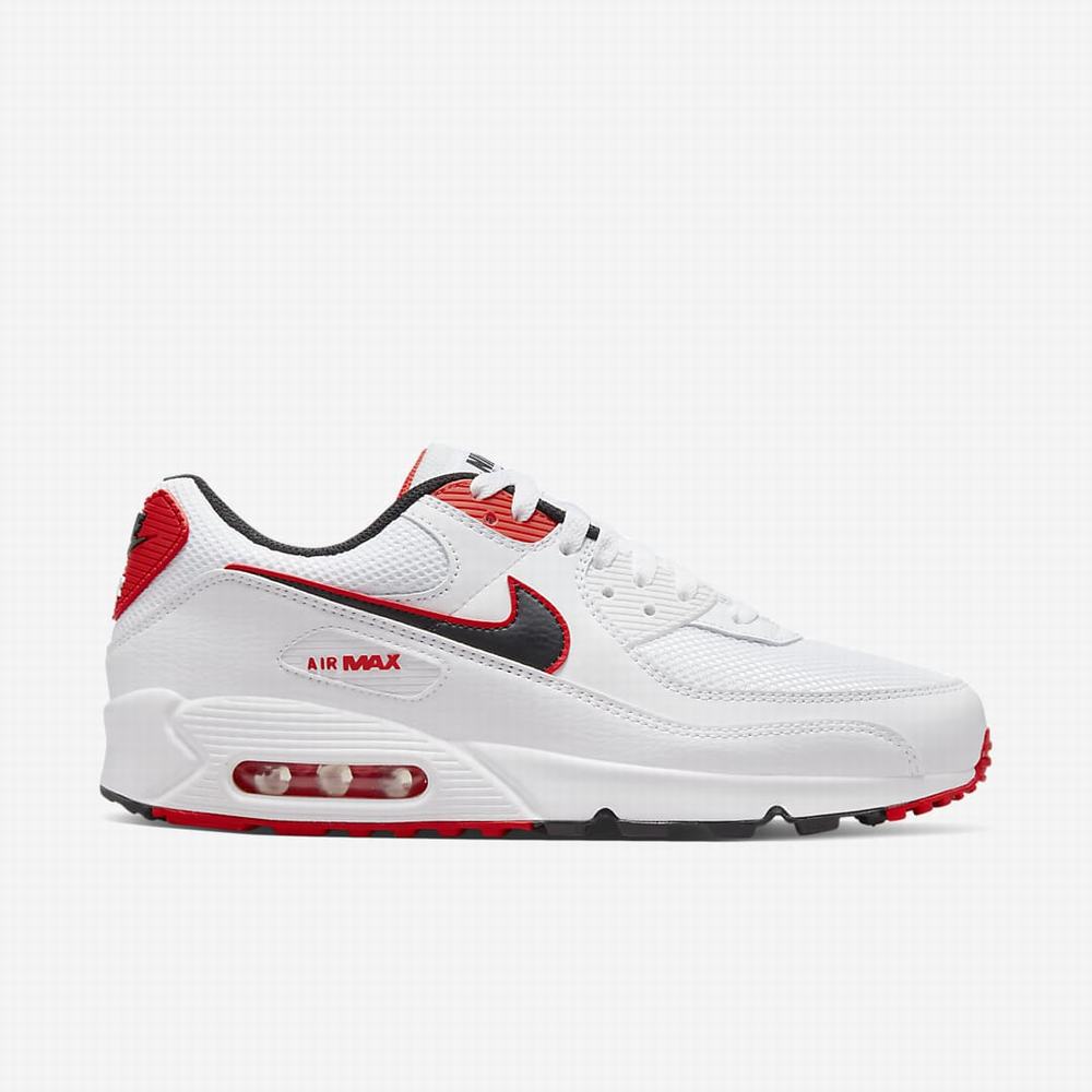 Tenisky Nike Air Max 90 Panske Biele Oranžové Čierne | SK930214