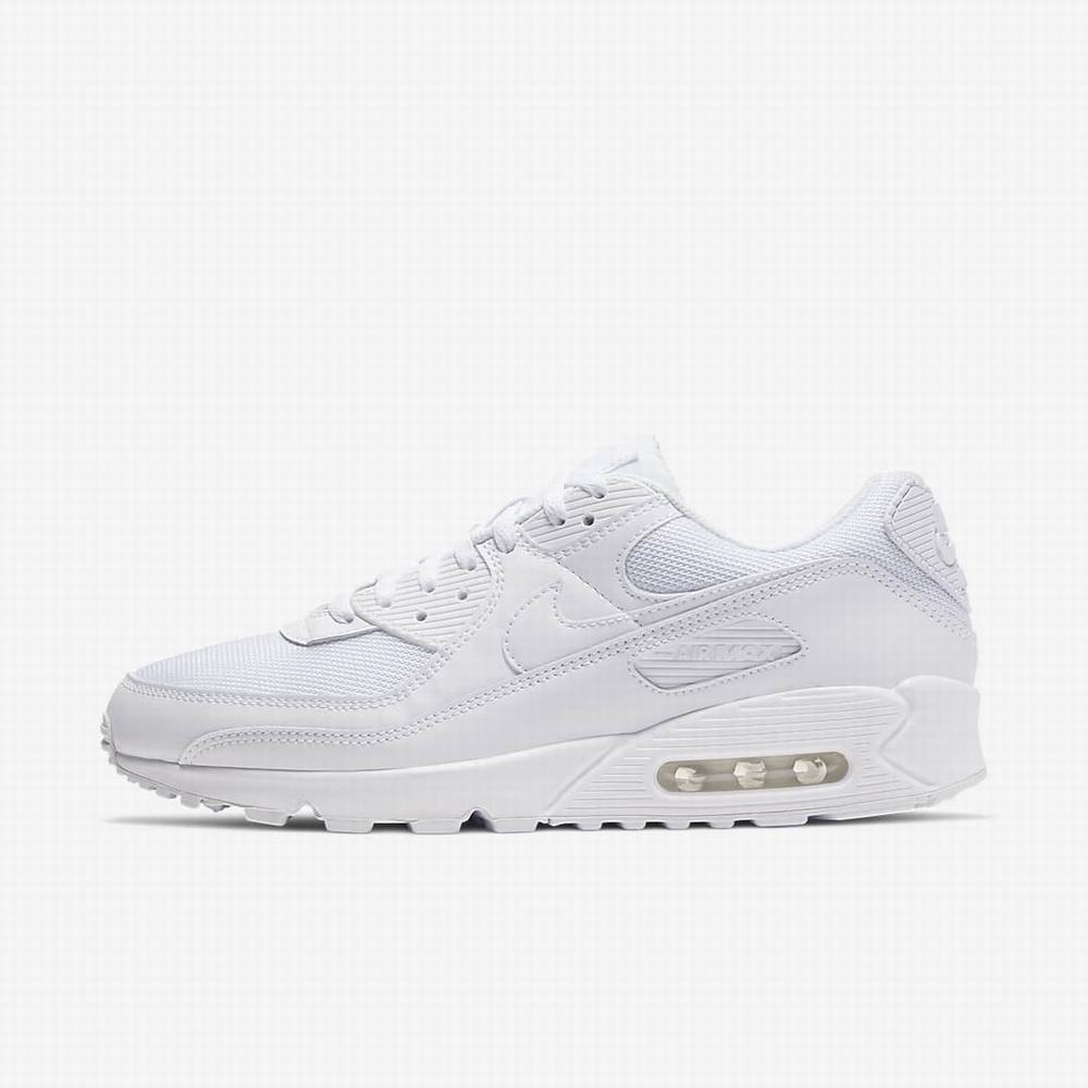 Tenisky Nike Air Max 90 Panske Biele Siva Biele | SK235408