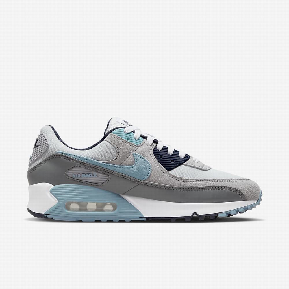 Tenisky Nike Air Max 90 Panske Platina Obsidian Siva Modre | SK431927