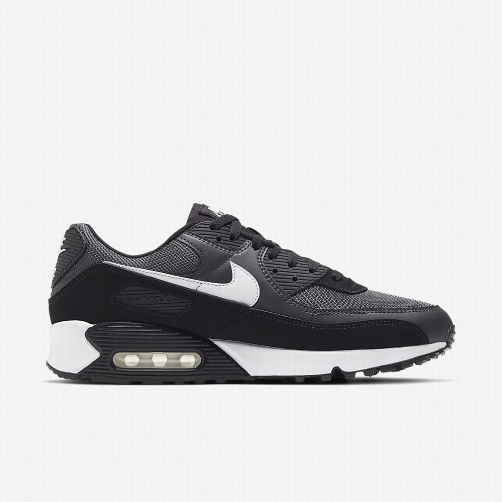 Tenisky Nike Air Max 90 Panske Siva Tmavo Siva Čierne Biele | SK673154